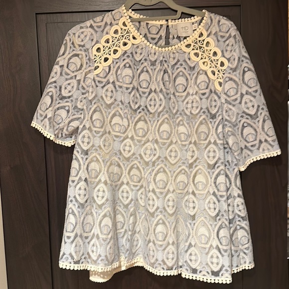 Anthropologie HD in Paris lace blouse size 12 - Picture 1 of 2
